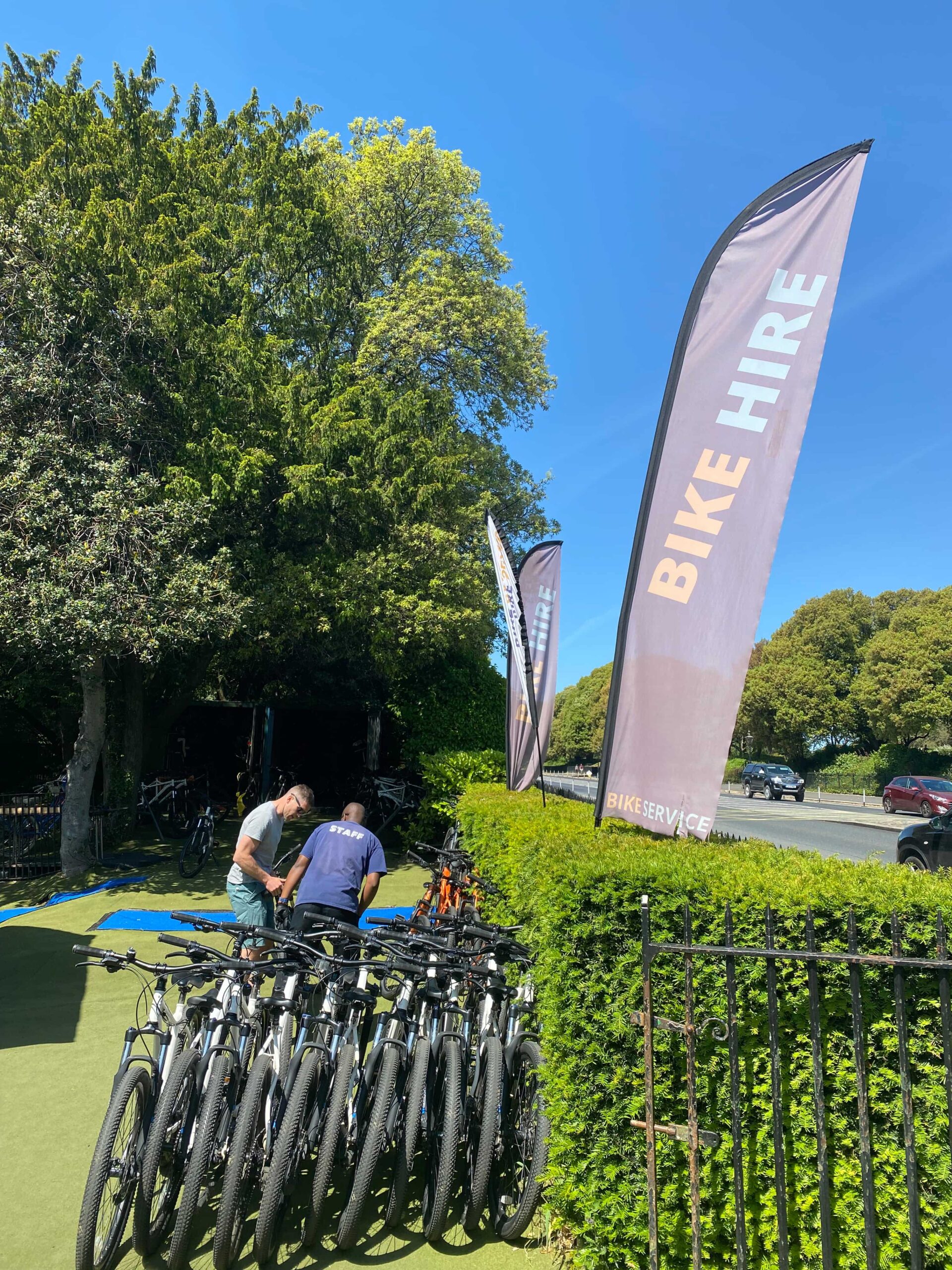 Renting a bike is the perfect way to get around Phoenix Park on a sunny day.