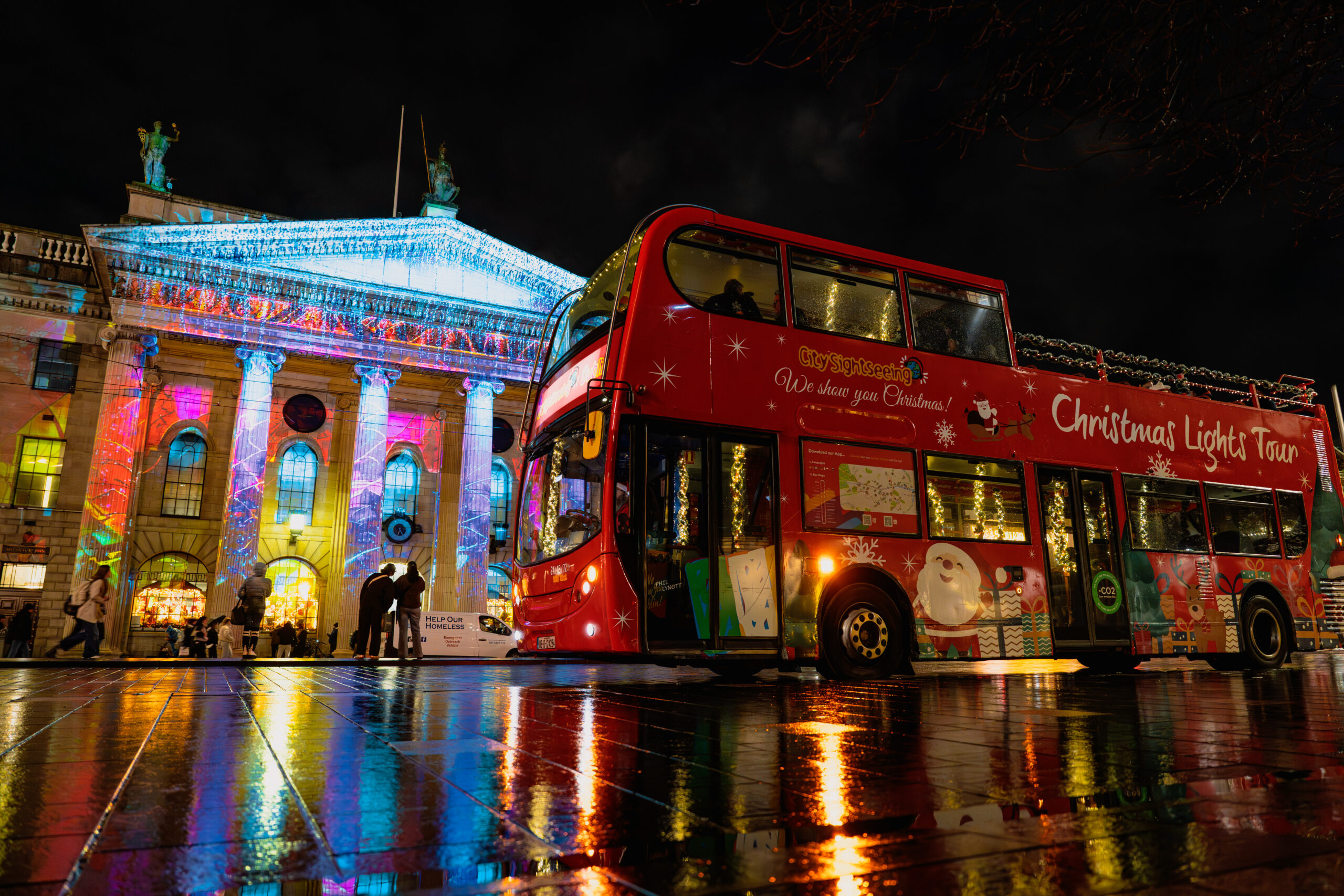 Christmas Lights bus tour Dublin